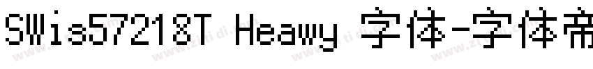 SWis57218T Heawy 字体字体转换